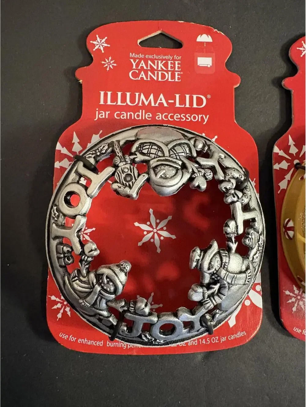 Yankee Candle Illuma-Lid Jar Candle Retired Snowman Gingerbread Christmas